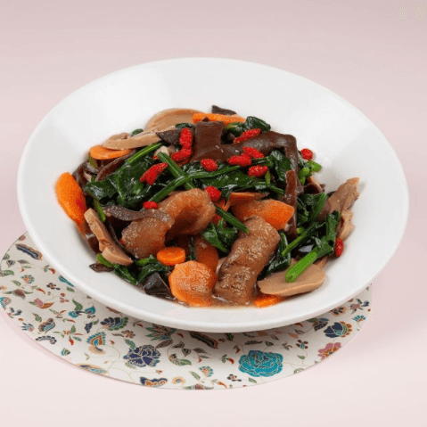 Stir fried spinach